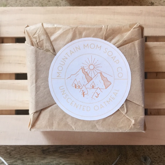 4.oz Organic OATMEAL UNSCENTED soap / Mountain Mom Soap Co - Picture 7 of 9